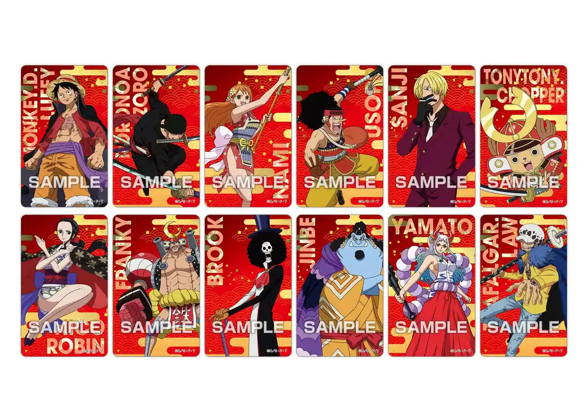 Ensky One Piece Wano Country 20 Pack Box Deco Sticker Gum (Shokugan) - Japan- Japan Figure Store - #1 Bring To You The Best Japanese Goods