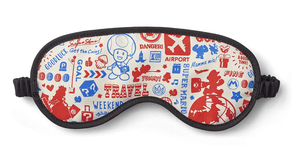NINTENDO Super Mario Eye Mask Original Travel Pattern- Japan Figure Store - #1 Bring To You The Best Japanese Goods