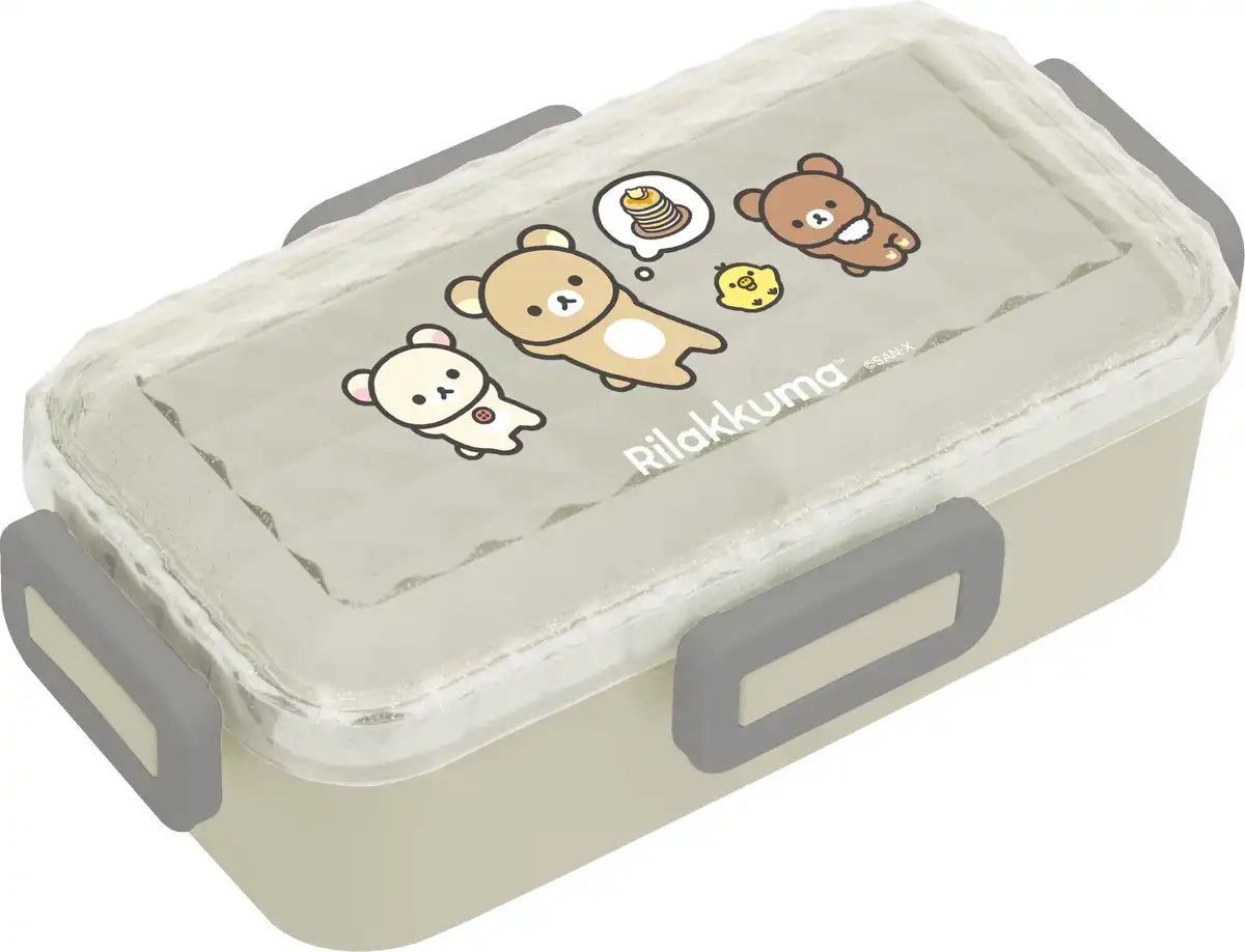 San-X Rilakkuma 4-Piece Diamond Cut Fluffy Lunch Box Set- Japan Figure Store - #1 Bring To You The Best Japanese Goods