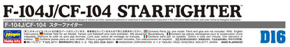 HASEGAWA 1/72 F-104J/Cf-104 Starfighter J.A.S.D.F Interceptor / Canadian Armed Forces Fighter Plastic Model- Japan Figure Store - #1 Bring To You The Best Japanese Goods