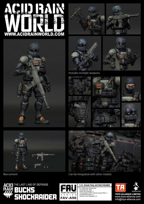 Toys Alliance Limited Acid Rain Fav-A98 Bax Shock Raider 1/18 Action Figure- Japan Figure Store - #1 Bring To You The Best Japanese Goods