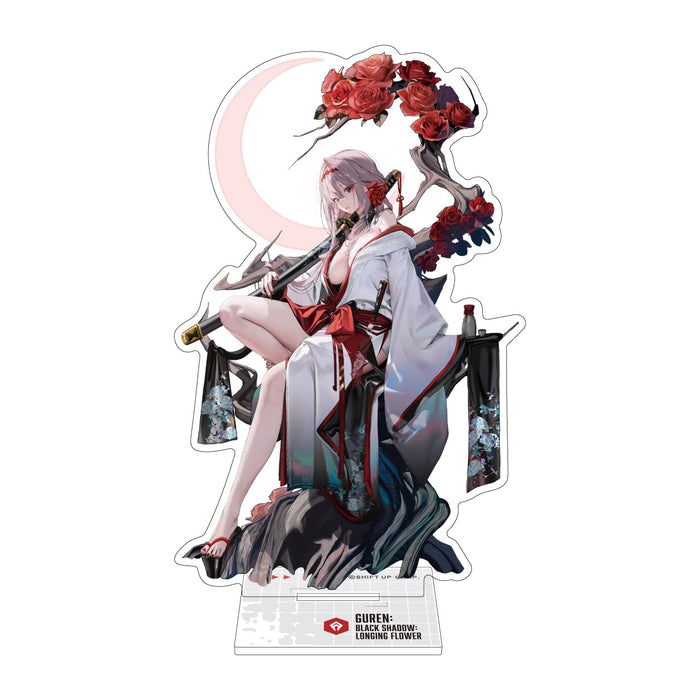 Algernon Products Nikke Acrylic Stand Red Lotus Black Shadow Longing Flower