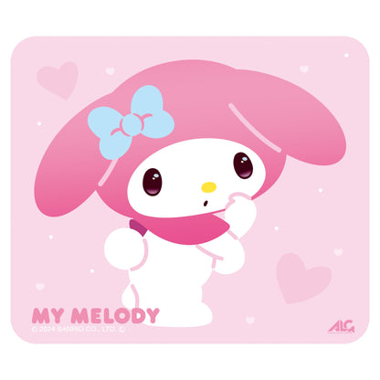 Allone My Melody Pink Glass Mouse Pad - 30x30cm Non-Slip Gaming-Ready