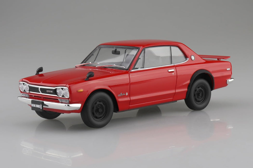Aoshima 1/24 Snap Car Skyline GT-R 1970 Red Model- Japan Figure Store - #1 Bring To You The Best Japanese Goods