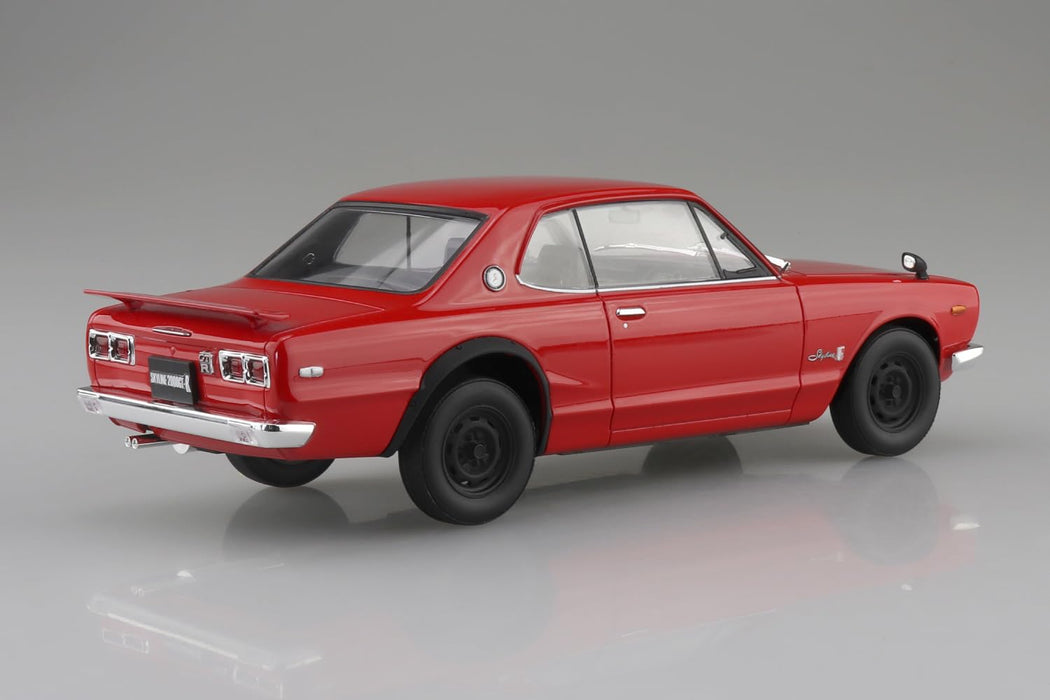 Aoshima 1/24 Snap Car Skyline GT-R 1970 Red Model- Japan Figure Store - #1 Bring To You The Best Japanese Goods