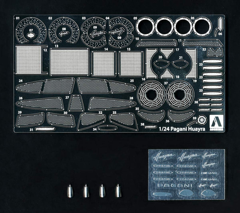 Aoshima 1/24 Supercar Pagani Huayra Detail Parts- Japan Figure Store - #1 Bring To You The Best Japanese Goods