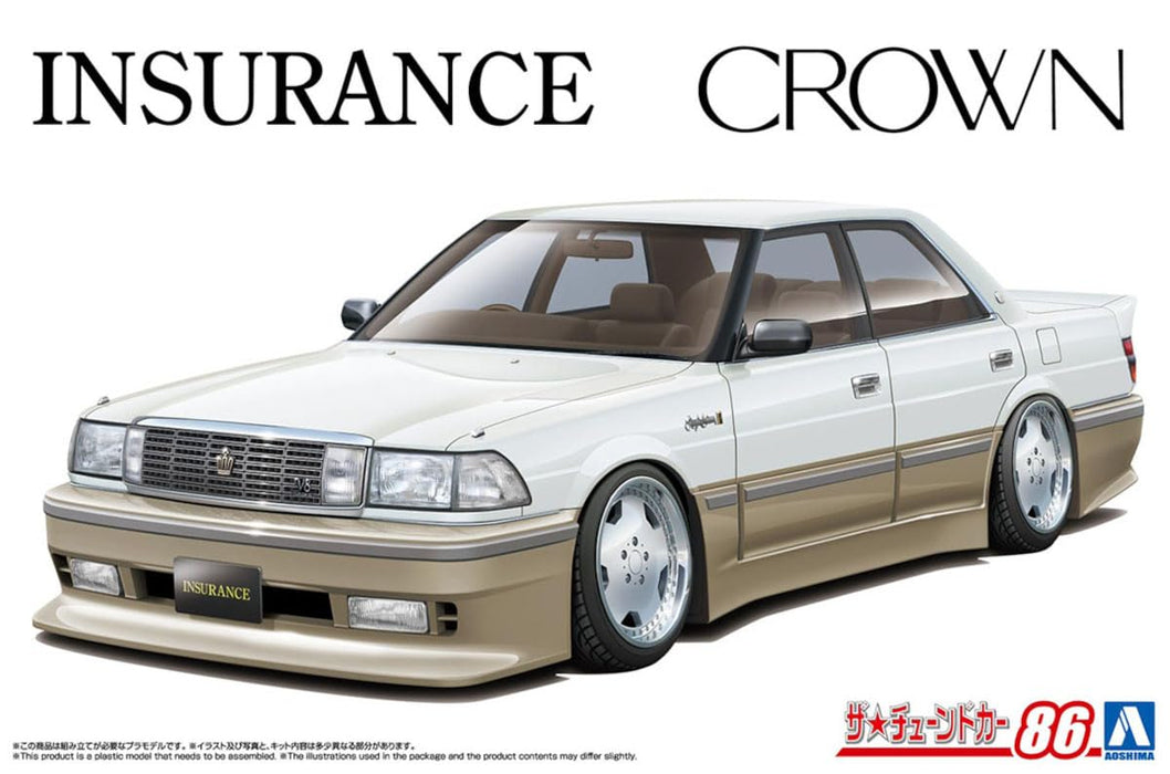 Aoshima 1/24 Tuned Car Series Toyota Crown 1989 Plastic Model- Japan Figure Store - #1 Bring To You The Best Japanese Goods