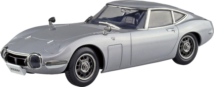Aoshima 1/32 Toyota 2000GT Silver Plastic Model Kit Snap-Together