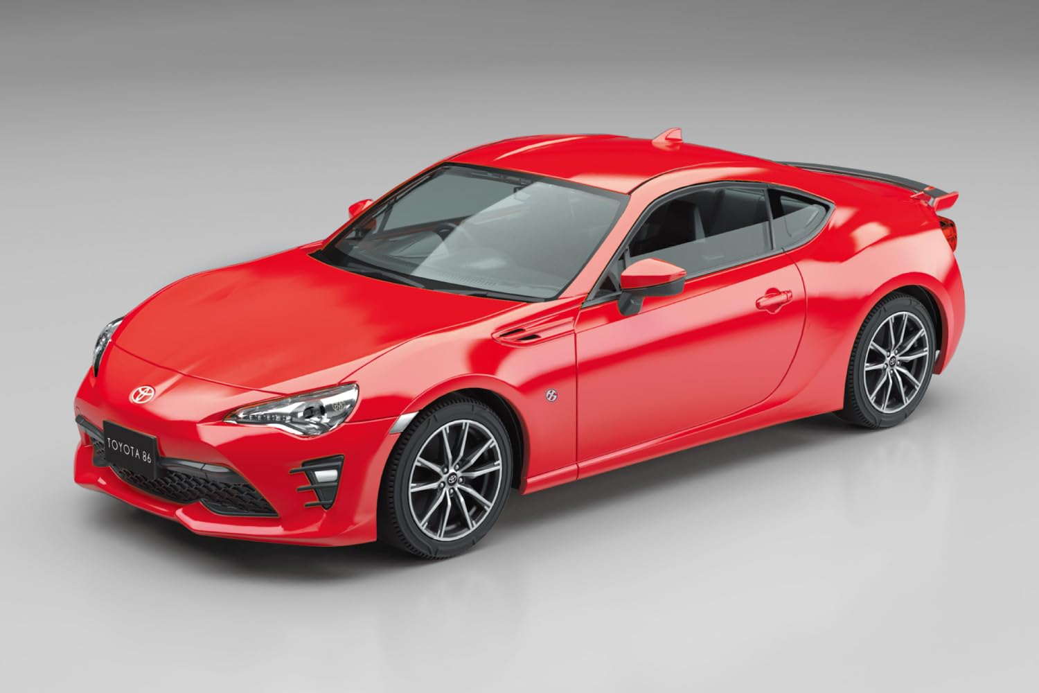 Aoshima 1/32 Rakupla Toyota 86 Red Snap Kit Pre-Colored Model