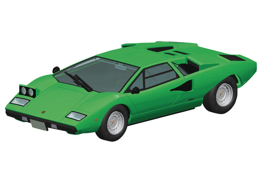 Aoshima 1/32 Snap Kit Lamborghini Countach LP400 Green Model - Qingdao Cultural- Japan Figure Store - #1 Bring To You The Best Japanese Goods