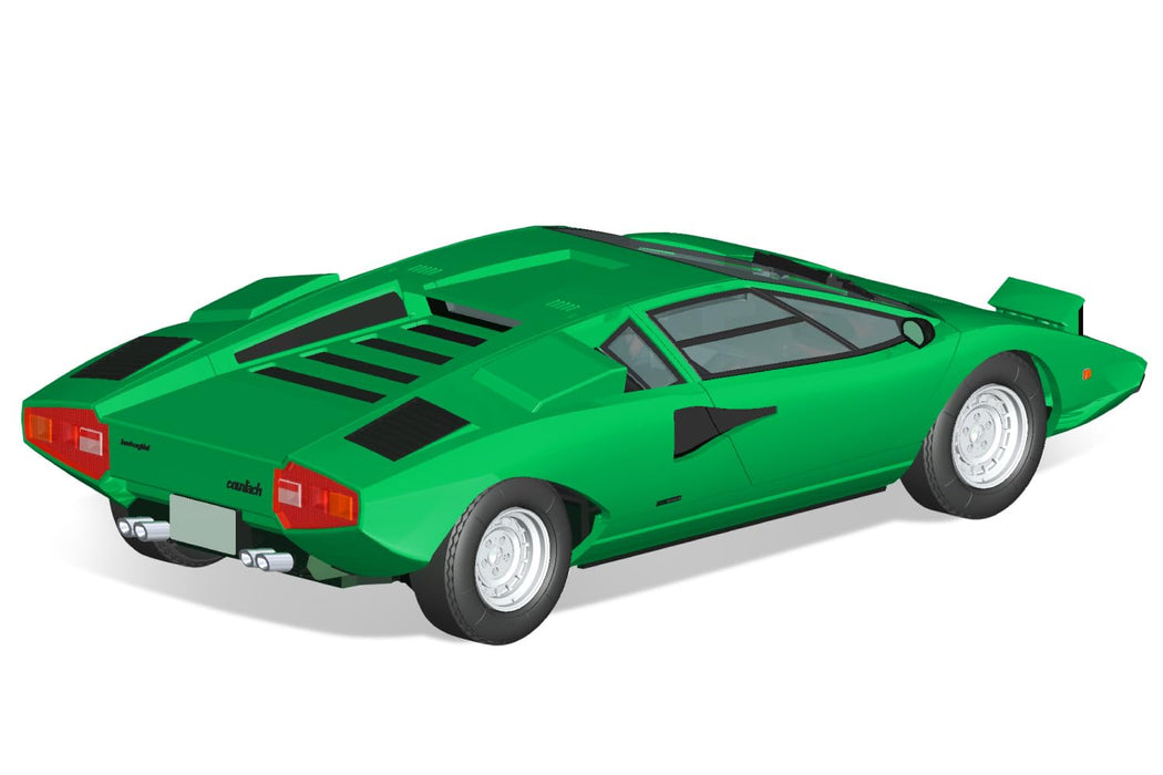 Aoshima 1/32 Snap Kit Lamborghini Countach LP400 Green Model - Qingdao Cultural- Japan Figure Store - #1 Bring To You The Best Japanese Goods