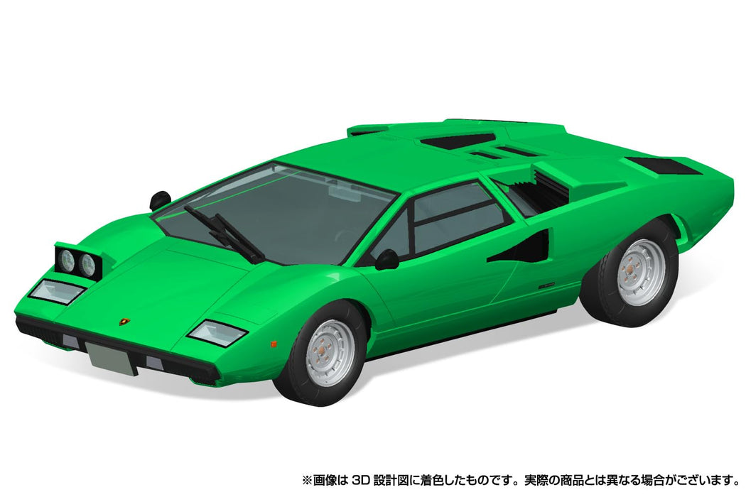 Aoshima 1/32 Snap Kit Lamborghini Countach LP400 Green Model - Qingdao Cultural- Japan Figure Store - #1 Bring To You The Best Japanese Goods