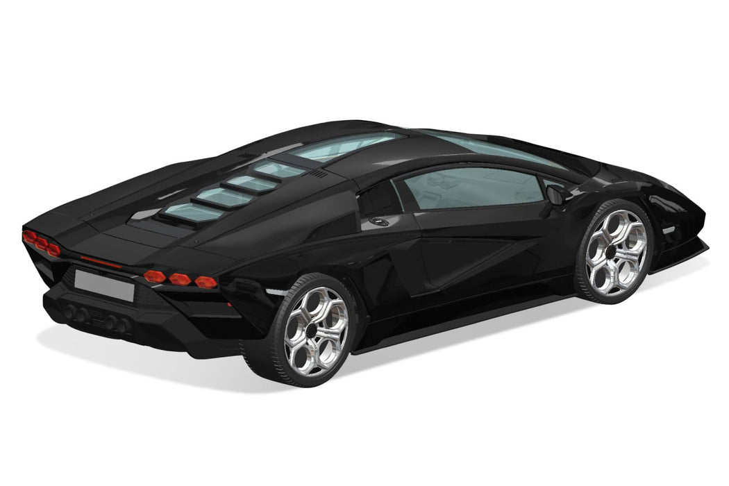 Aoshima 1/32 Lamborghini Countach Lpi 800-4 Model- Japan Figure Store - #1 Bring To You The Best Japanese Goods