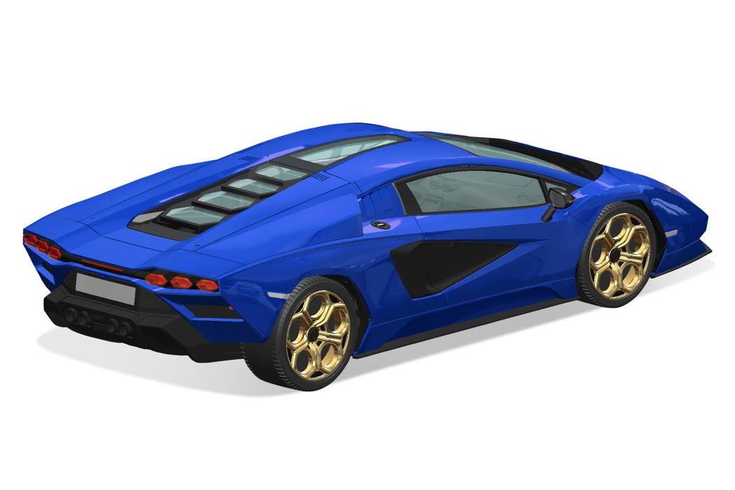Aoshima 1/32 Lamborghini Countach Lpi 800-4 Model- Japan Figure Store - #1 Bring To You The Best Japanese Goods