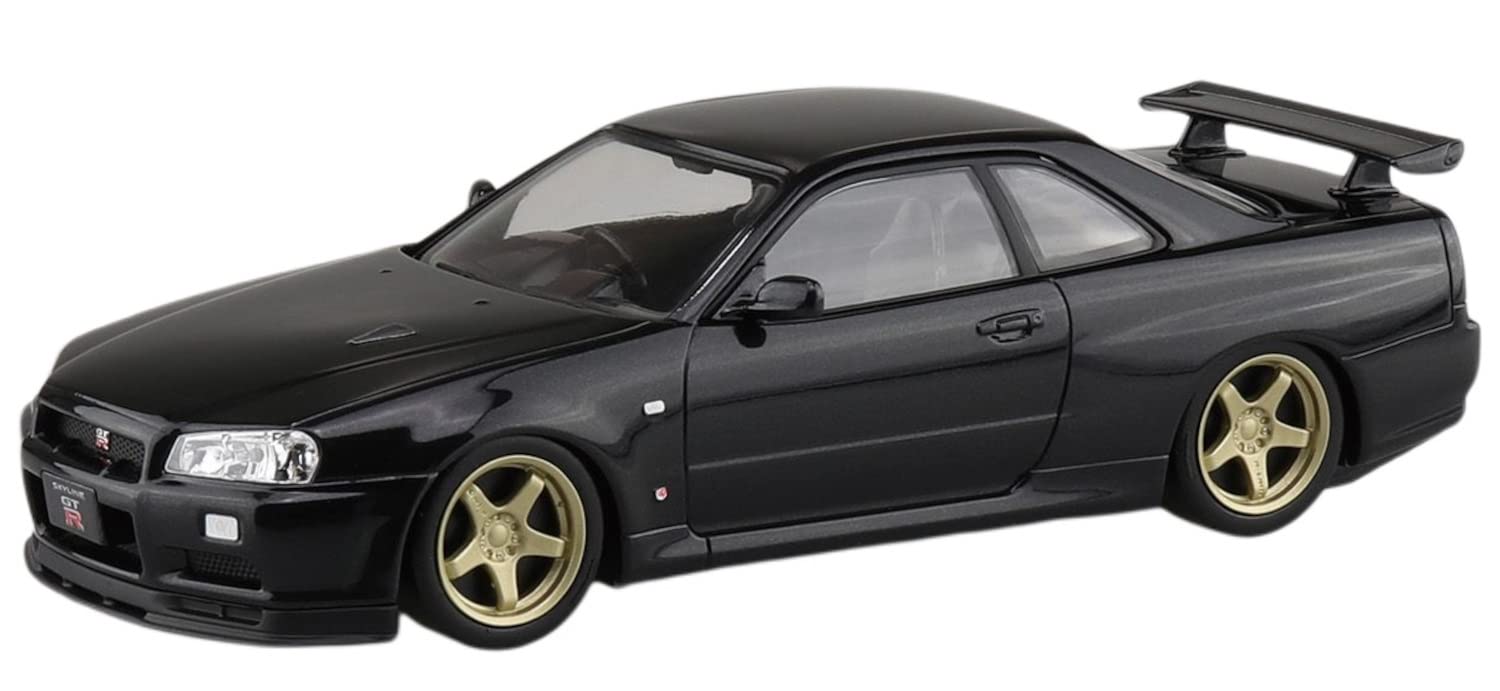 Aoshima 1/32 Nissan R34 Skyline GT-R Black Pearl Kit- Japan Figure Store - #1 Bring To You The Best Japanese Goods