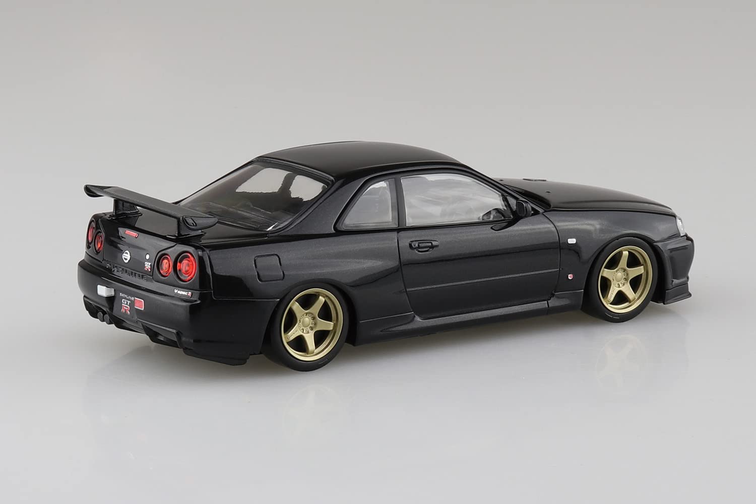 Aoshima 1/32 Nissan R34 Skyline GT-R Black Pearl Kit- Japan Figure Store - #1 Bring To You The Best Japanese Goods