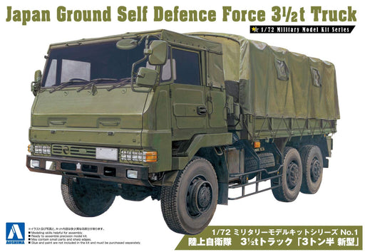 Aoshima 1/72 Japan Ground Self-Defense 3.5T Truck Model- Japan Figure Store - #1 Bring To You The Best Japanese Goods