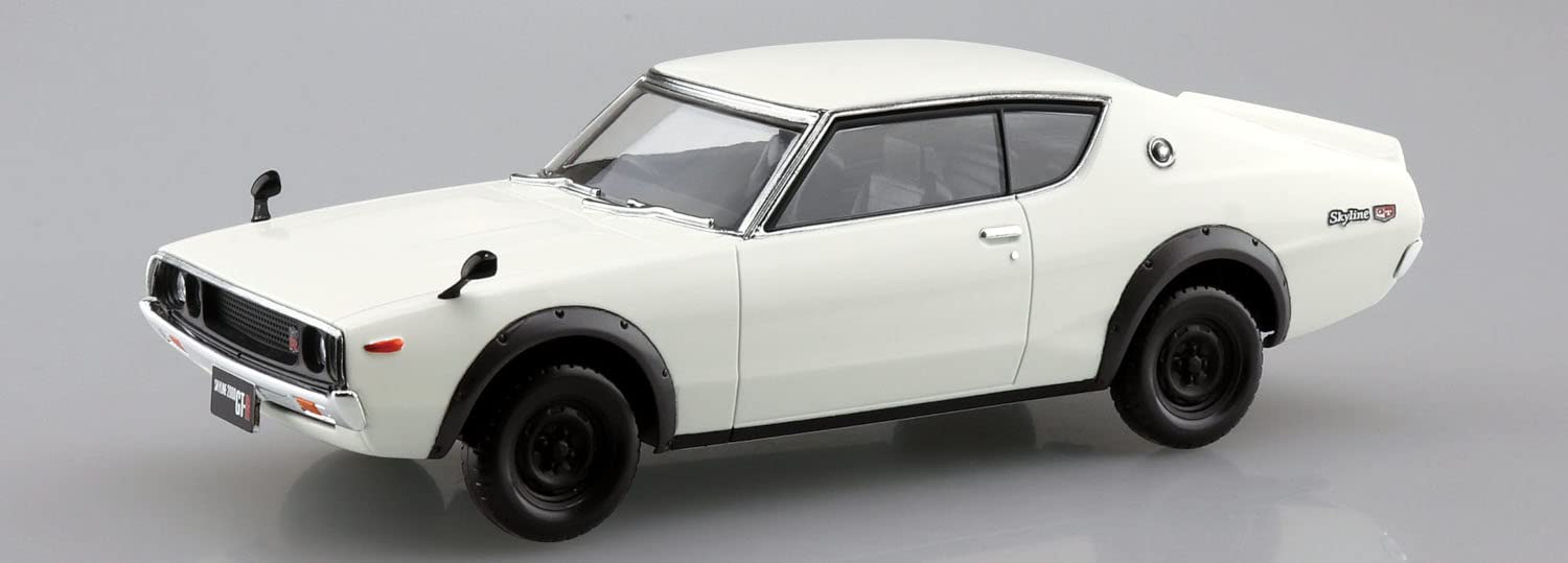 Aoshima Nissan Skyline GT-R 1/32 Model Kit White- Japan Figure Store - #1 Bring To You The Best Japanese Goods