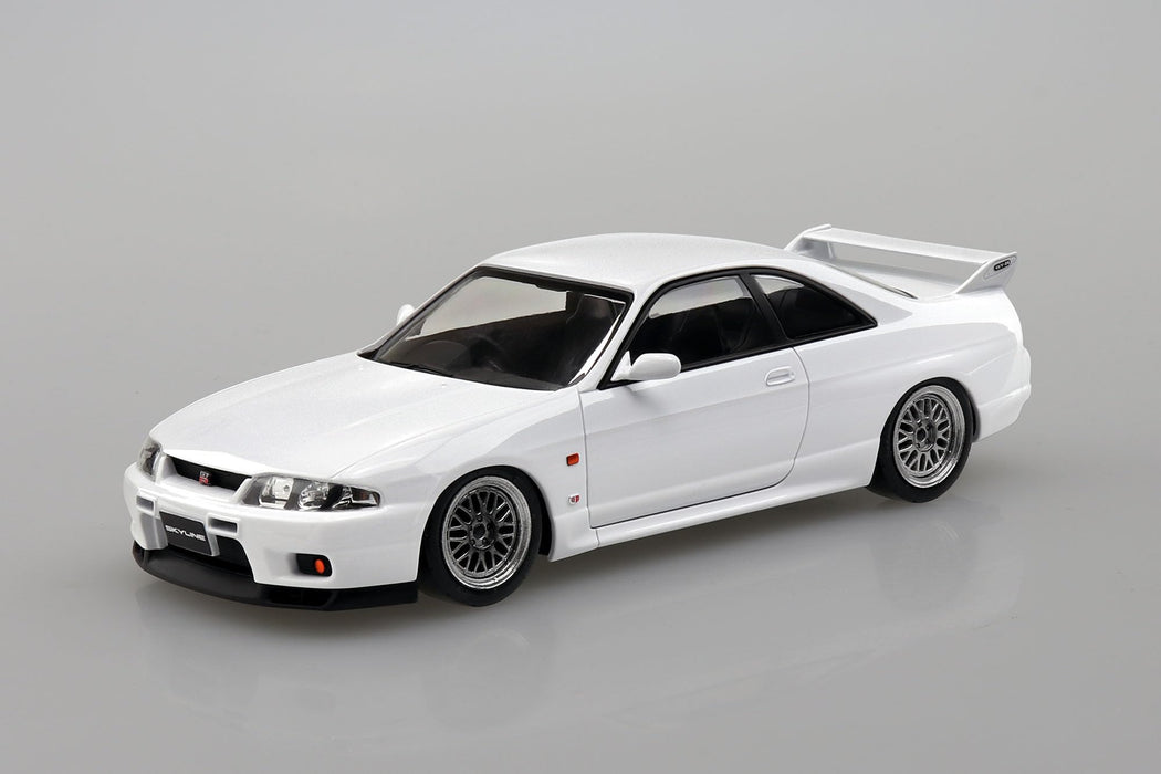 Aoshima 1/32 Snap Kit Nissan R33 GT-R Model White- Japan Figure Store - #1 Bring To You The Best Japanese Goods