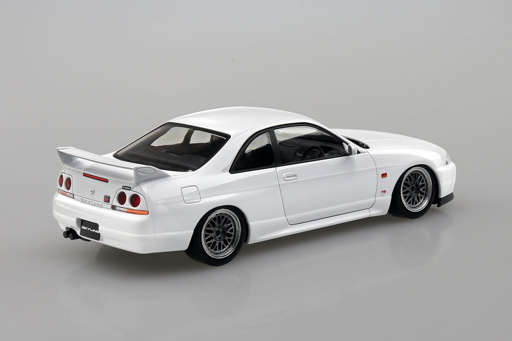 Aoshima 1/32 Snap Kit Nissan R33 GT-R Model White- Japan Figure Store - #1 Bring To You The Best Japanese Goods