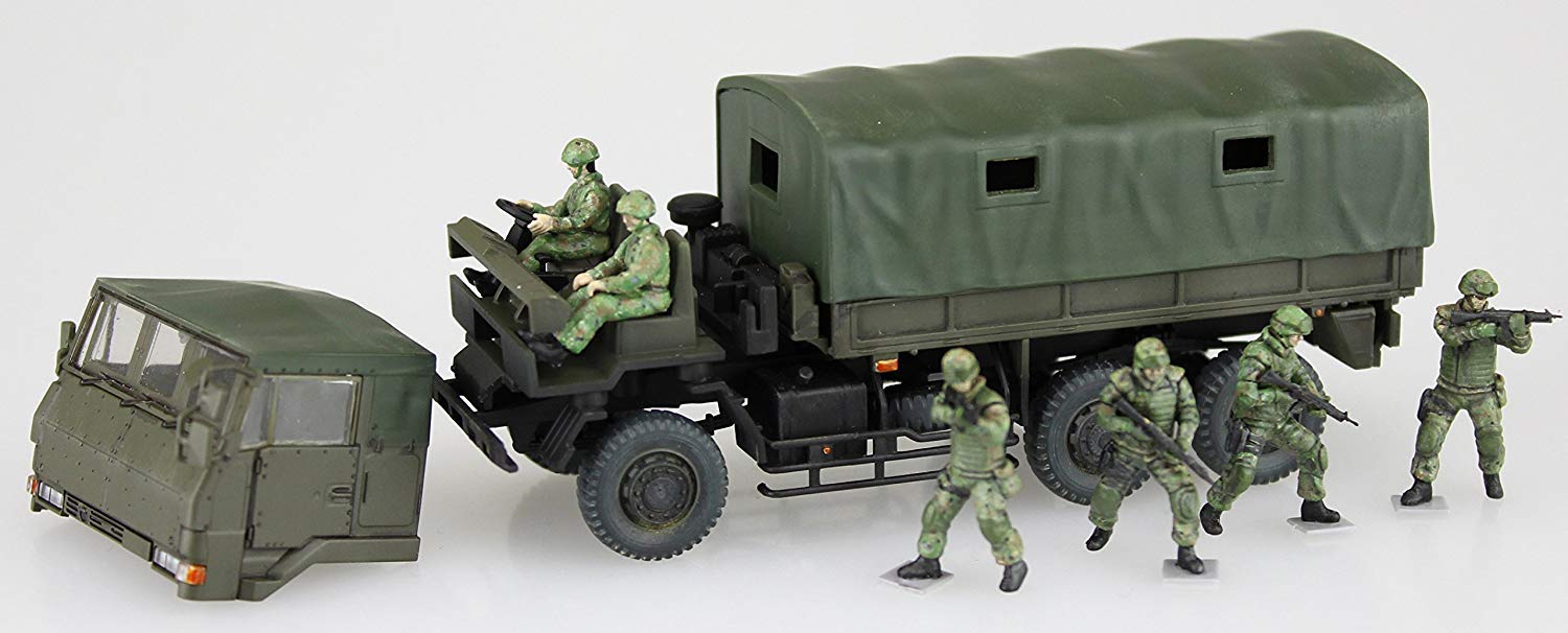 Aoshima 1/72 Military Model No. 11 Japan 3 1/2T Truck- Japan Figure Store - #1 Bring To You The Best Japanese Goods