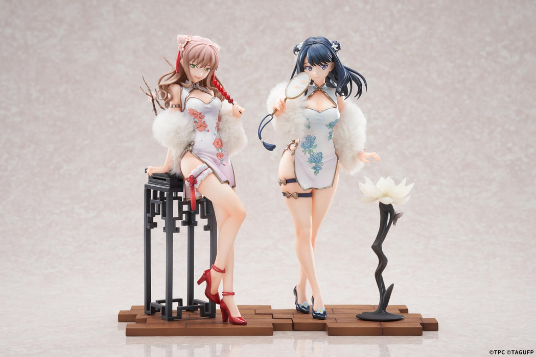 Apex Gridman Universe Figurines de robe chinoise Takara Rikka et Minami Yume à l'échelle 1/7