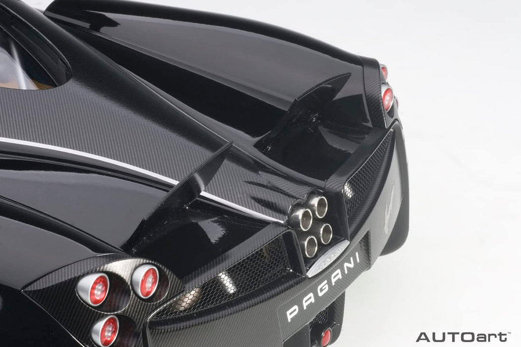 Autoart 1/12 Scale Pagani Huayra Black With Silver Stripes Model Car- Japan Figure Store - #1 Bring To You The Best Japanese Goods