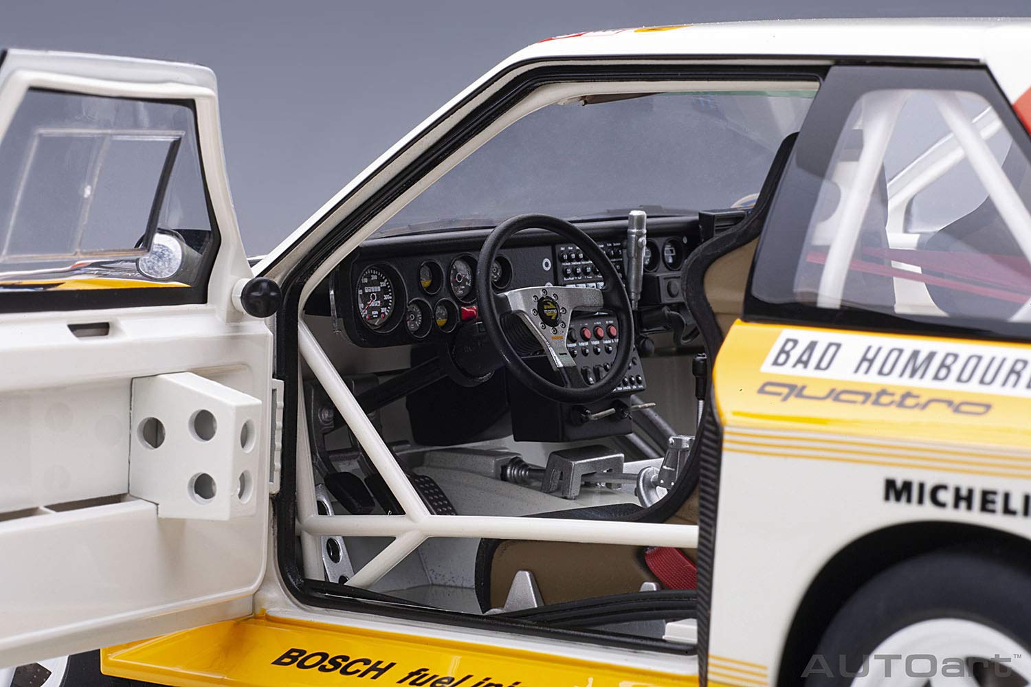 Autoart 1/18 Audi Sport Quattro S1 WRC 1986 Mikkola Hertz Monte Carlo Rally Model- Japan Figure Store - #1 Bring To You The Best Japanese Goods