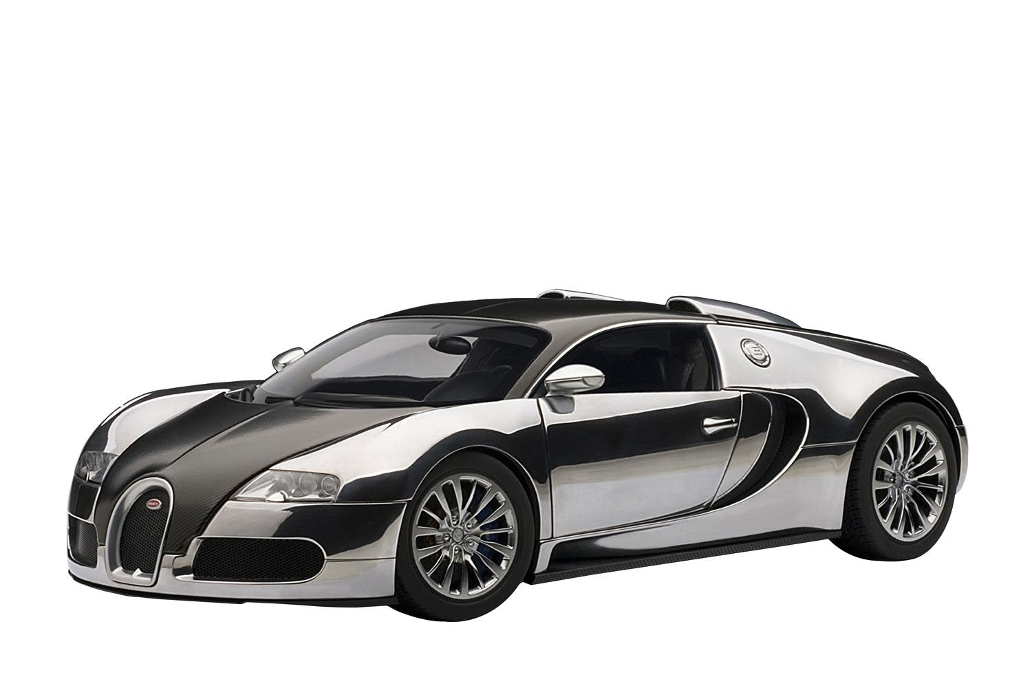 Autoart 1/18 Bugatti Veyron Diecast Model Car Black Aluminum Pur Sang- Japan Figure Store - #1 Bring To You The Best Japanese Goods
