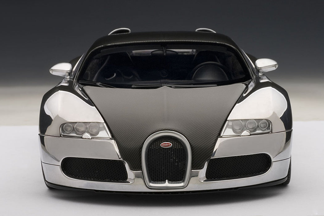 Autoart 1/18 Bugatti Veyron Diecast Model Car Black Aluminum Pur Sang- Japan Figure Store - #1 Bring To You The Best Japanese Goods