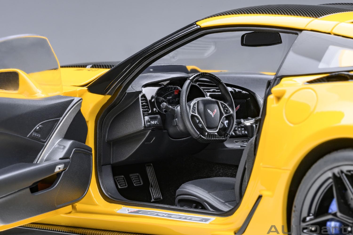 Autoart 1/18 Chevrolet Corvette C7 ZR1 Yellow Model Car- Japan Figure Store - #1 Bring To You The Best Japanese Goods