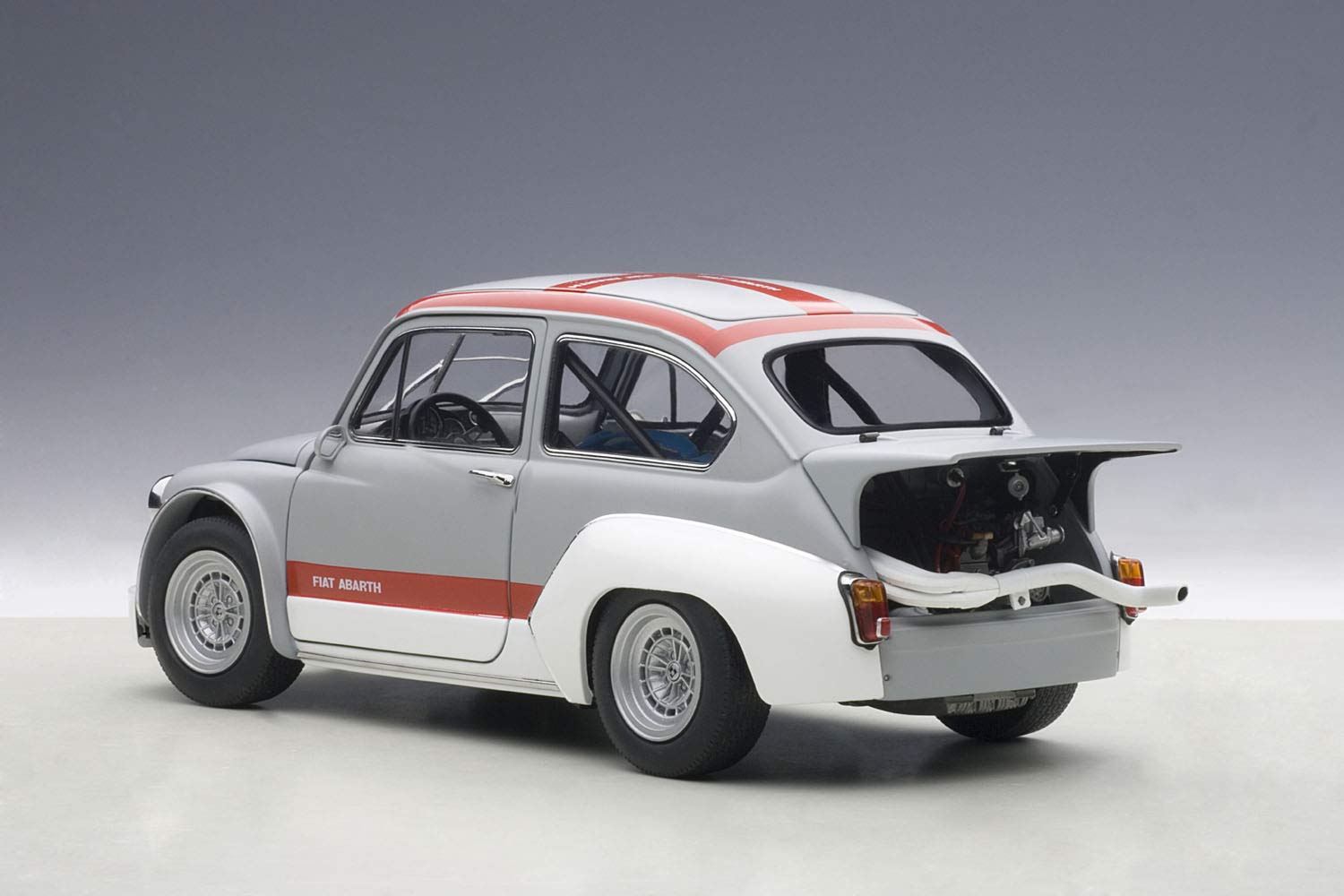 Autoart 1/18 Fiat Abarth 1000 Tcr Gray Red Stripe Model Car- Japan Figure Store - #1 Bring To You The Best Japanese Goods