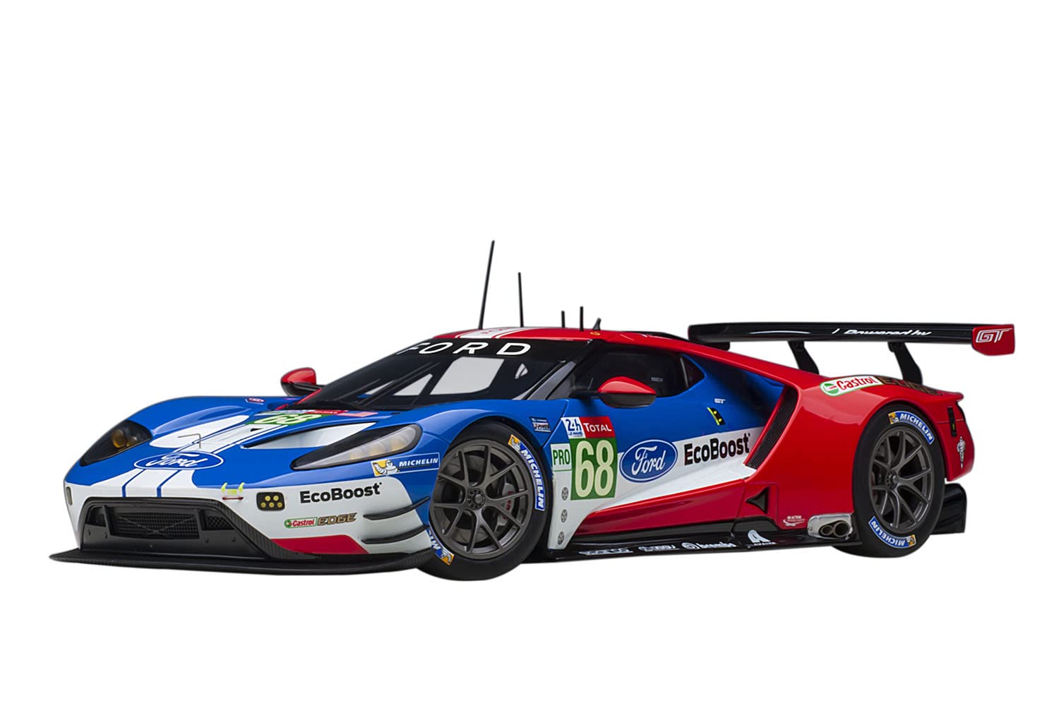 Autoart 1/18 Ford GT 2019 #68 Le Mans Pro Class Blue White Red Model 81912- Japan Figure Store - #1 Bring To You The Best Japanese Goods