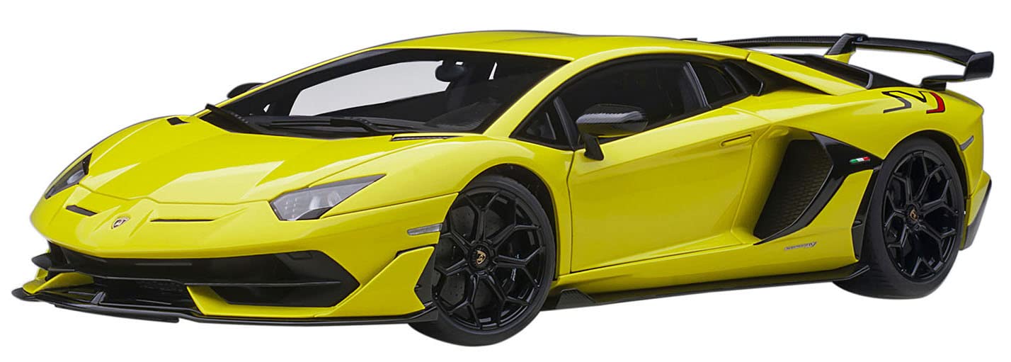Autoart 1/18 Lamborghini Aventador SVJ Model Car Pearl Yellow- Japan Figure Store - #1 Bring To You The Best Japanese Goods