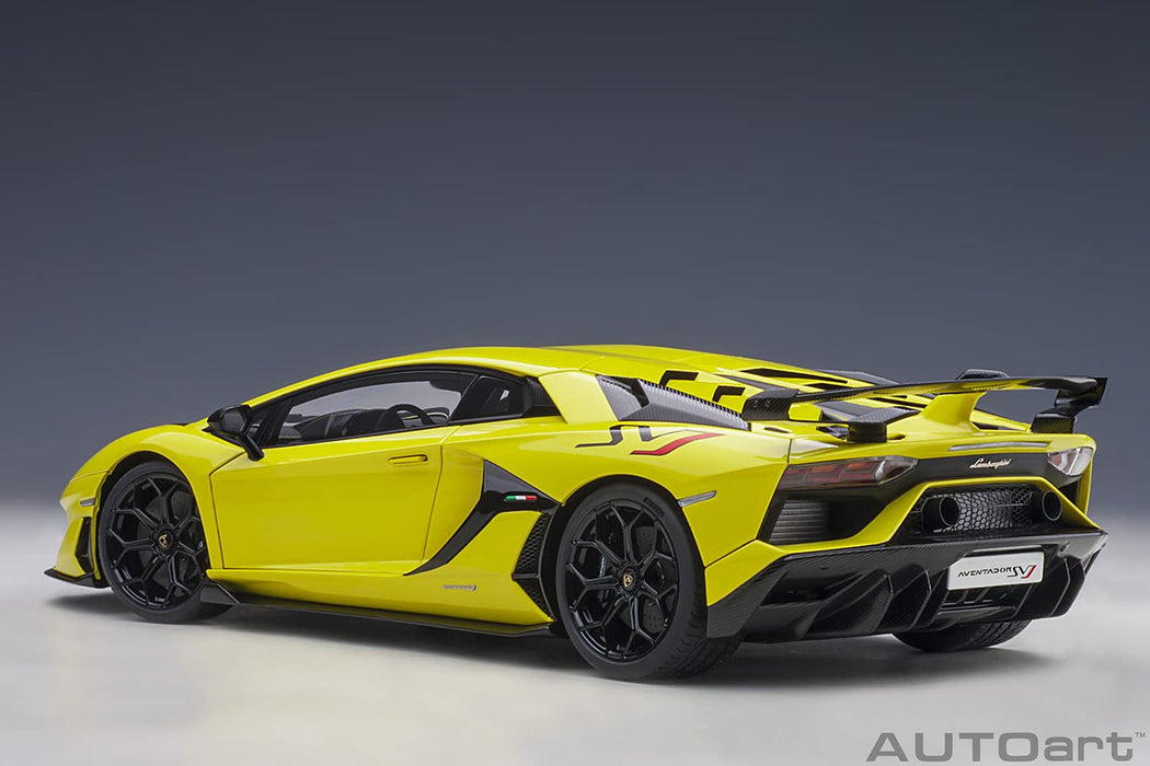 Autoart 1/18 Lamborghini Aventador SVJ Model Car Pearl Yellow- Japan Figure Store - #1 Bring To You The Best Japanese Goods