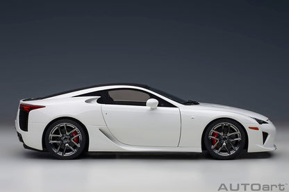 Autoart 1/18 Lexus LFA Whitest White Black Carbon Finished Model- Japan Figure Store - #1 Bring To You The Best Japanese Goods