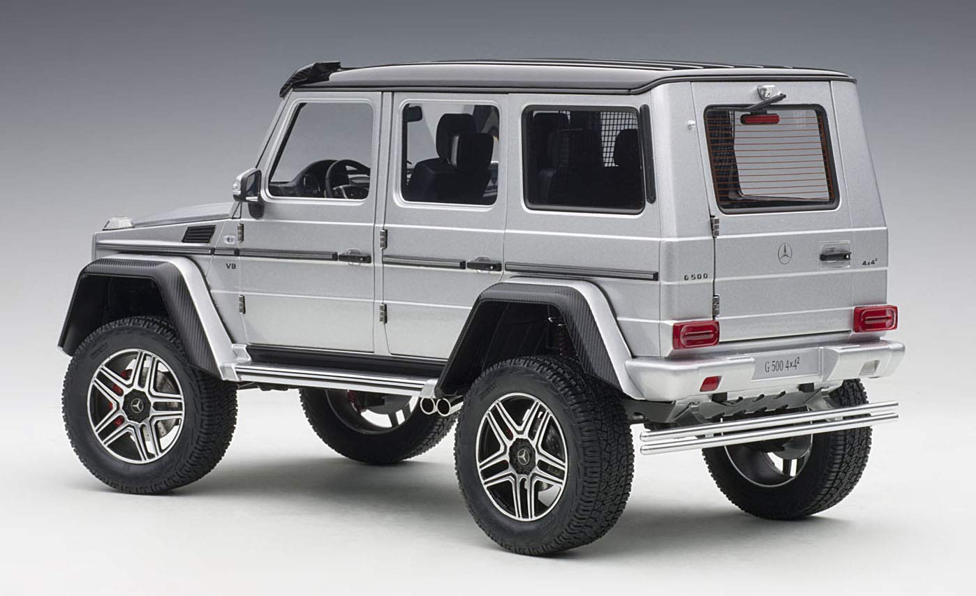 Autoart 1/18 Mercedes-Benz G500 4X4 Squared Silver Diecast Model- Japan Figure Store - #1 Bring To You The Best Japanese Goods