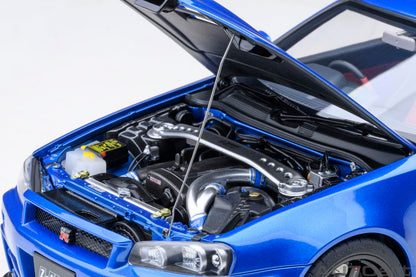 Autoart Nismo R34 GT-R Z-Tune 1/18 Scale in Bayside Blue - Finished Product- Japan Figure Store - #1 Bring To You The Best Japanese Goods
