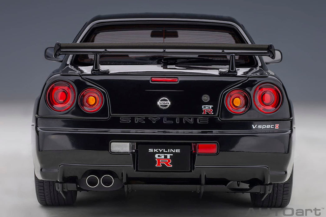 Autoart 1/18 Nissan Skyline GT-R R34 V-Spec II Black Pearl 77407 Model Car- Japan Figure Store - #1 Bring To You The Best Japanese Goods