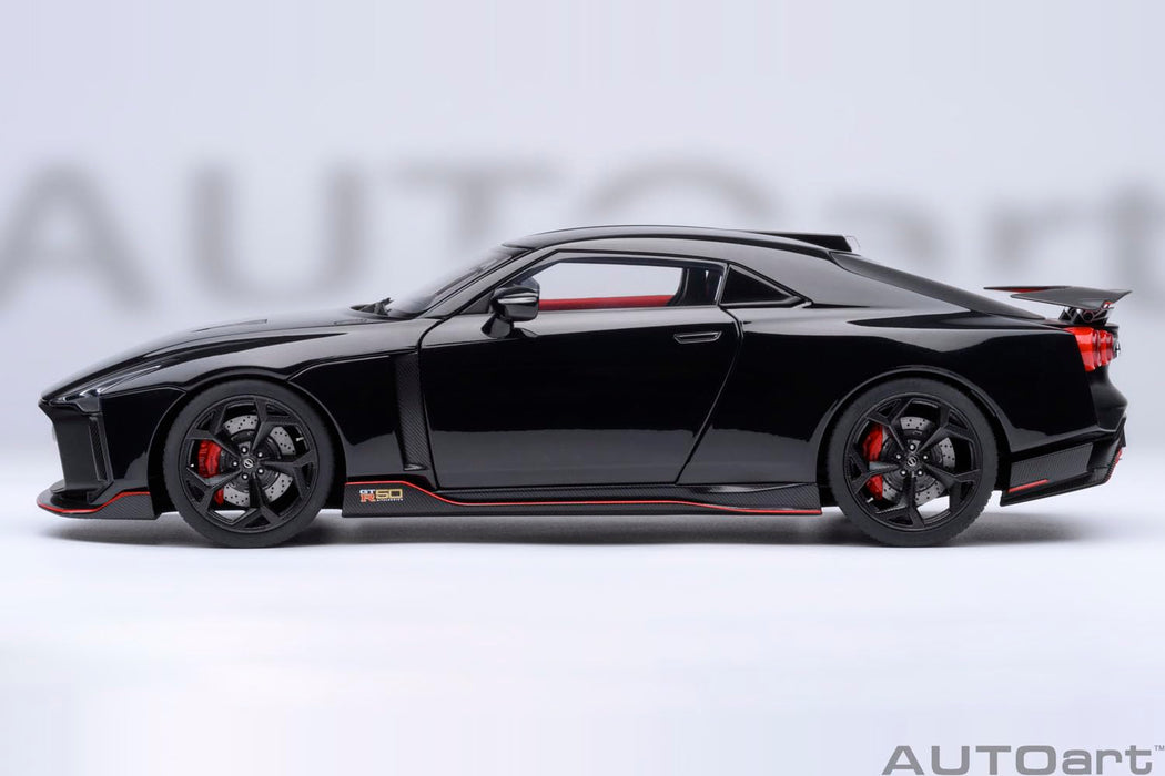 Modèle réduit Autoart Nissan GT-R50 Italdesign noir mat à l'échelle 1/18, référence 77513