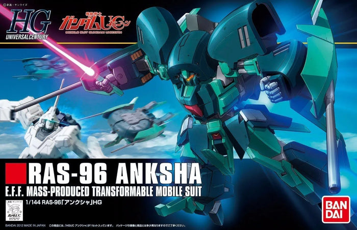 Bandai Hguc 1/144 Ras-96 Anksha Plastic Model Kit Mobile Suit Gundam Uc Japan- Japan Figure Store - #1 Bring To You The Best Japanese Goods