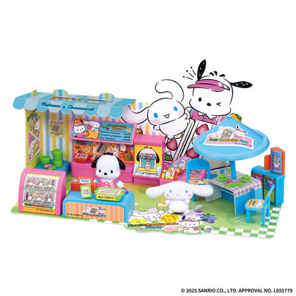Bandai Sanrio Pochacco Cinnamoroll Fruit Sandwich Shop Playset for Kids