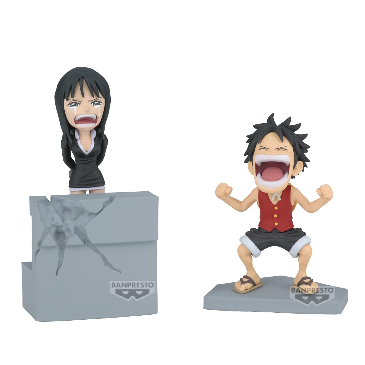 Banpresto One Piece Log Story Figure: Monkey D. Luffy & Nico Robin Collectible