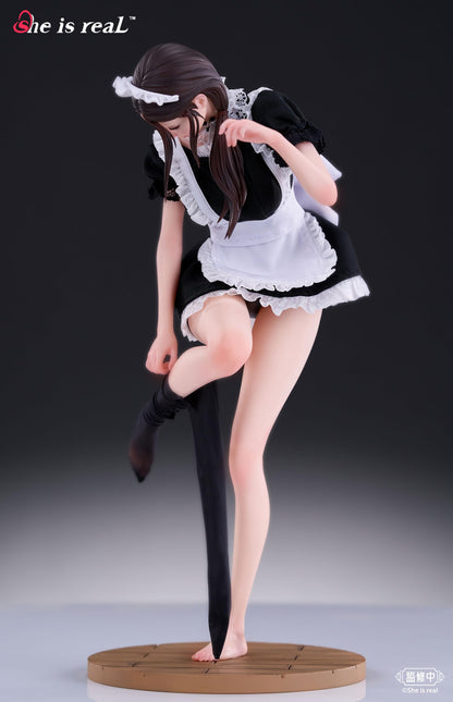 Bear Panda She Is Real X Lou Ll 1/6 Scale Figure PVC ABS Fabric Maid