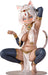 B' Full Brown Cat Girl Mau 1/4 Scale Painted Figure - Anime Collectible Statue