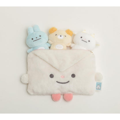 San-X Ca44701 Pokantotan Plush Pouch Otegamitan - Soft and Cute Storage Solution- Japan Figure Store - #1 Bring To You The Best Japanese Goods