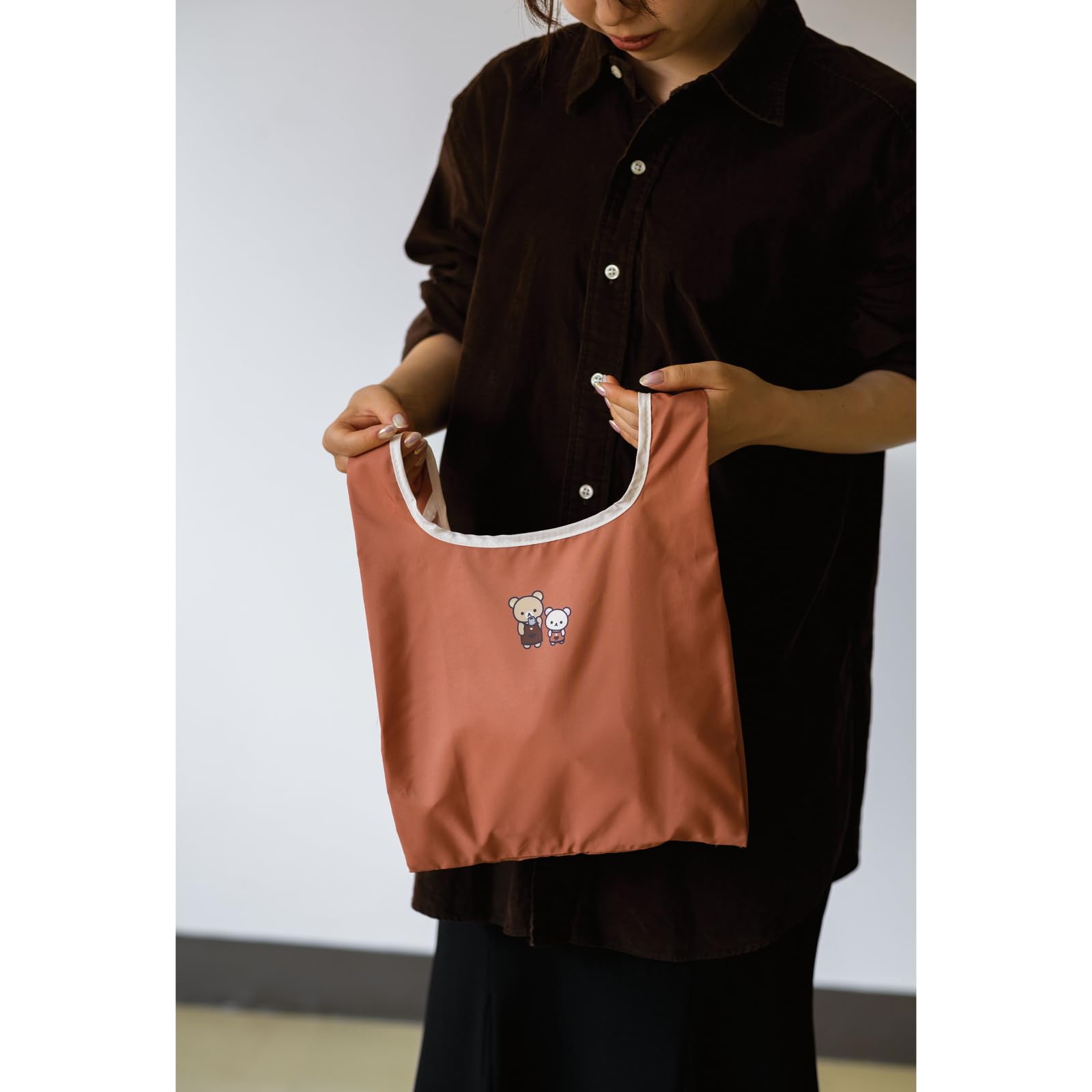 San-X Rilakkuma Basic Home Cafe Shopping Bag - Durable and Stylish Tote- Japan Figure Store - #1 Bring To You The Best Japanese Goods
