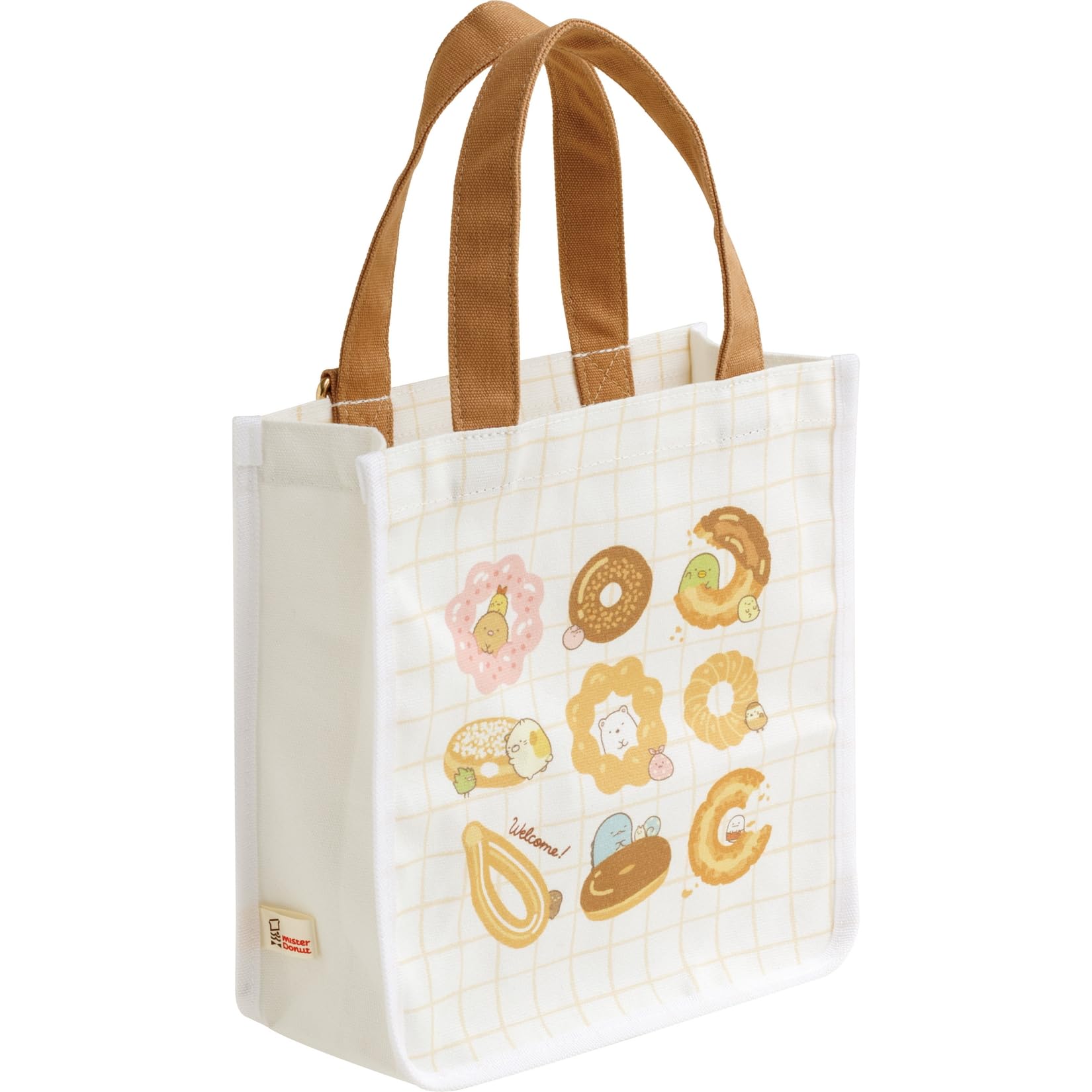 San-X Sumikko Gurashi Mister Donut Mini Tote Bag Ca49901- Japan Figure Store - #1 Bring To You The Best Japanese Goods