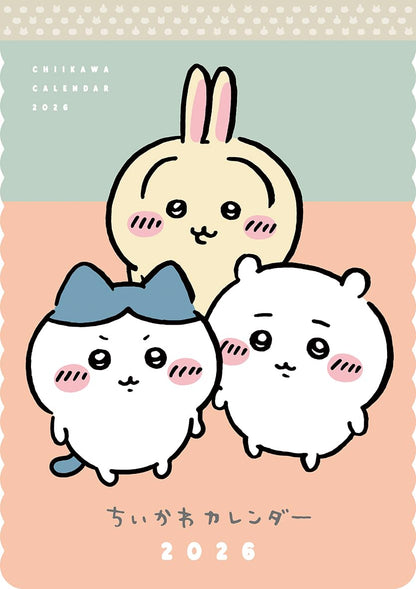 Parco Chiikawa 2026 Wall Calendar Monthly Planner With Cute Illustrations