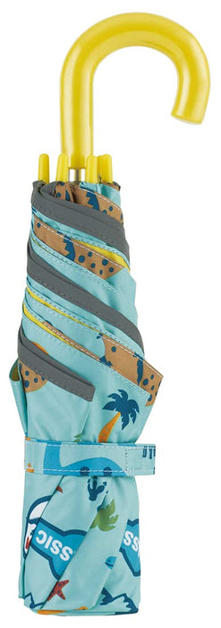 Skater Dinosaur Folding Parasol for Boys Aged 7-8 UV Protection Safe Hand-Open Rain or Sun- Japan Figure Store - #1 Bring To You The Best Japanese Goods